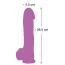 Фаллоимитатор Glow in the Dark Silicone Big Dildo, розовый - Фото №6
