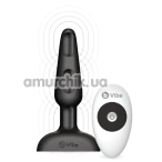 Анальная пробка с вибрацией B-Vibe Trio, черная - Фото №1