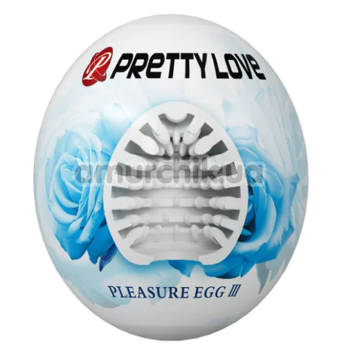 Мастурбатор Pretty Love Pleasure Egg III, білий