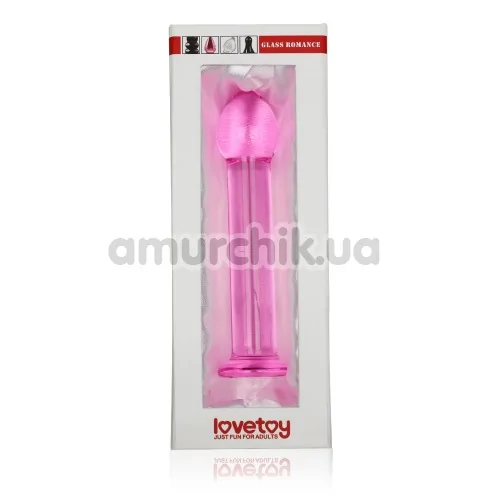 Фаллоимитатор LoveToy Glass Romance GS01, розовый