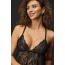 Комплект Leg Avenue Floral Lace Babydoll & String черный: комбинация + трусики-стринги - Фото №9
