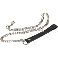 Поводок sLash Leather Leash с карабином, черный - Фото №1