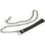 Поводок sLash Leather Leash с карабином, черный