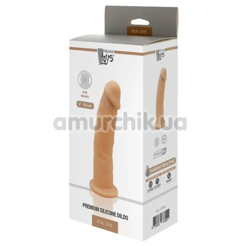 Фалоімітатор Real Love Premium Silicone Dildo 6, тілесний