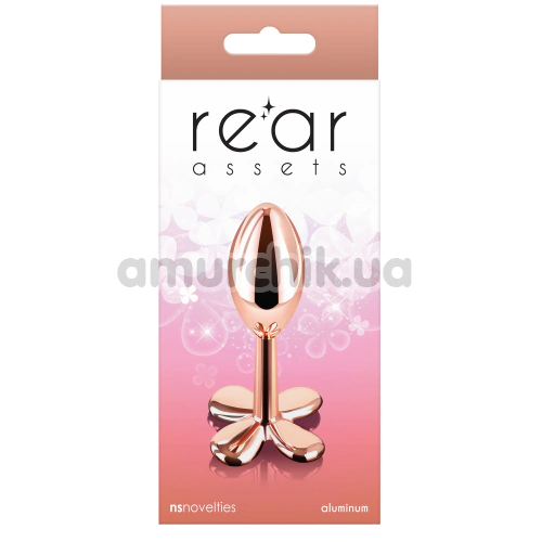 Анальная пробка Rear Assets Clover, золотая
