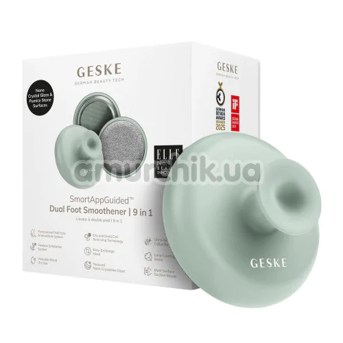 Набор для ухода за стопами Geske Dual Foot Smoothener 9 in 1, зеленый