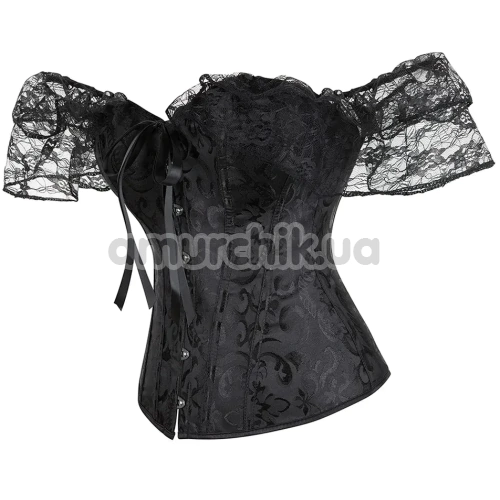 Корсет Star Night Women Lace Short Sleeve Corset, черный