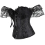 Корсет Star Night Women Lace Short Sleeve Corset, черный - Фото №7