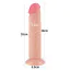 Фаллоимитатор Sliding-Skin Dual Layer Dong 8 без мошонки, телесный - Фото №6