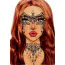 Прикраса для обличчя Leg Avenue Masquerade Mask Rhinestone Stick-On Jewels, чорна - Фото №2