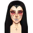 Украшение для лица Leg Avenue Vampire Rhinestone Stick-On Jewels, черно-красное - Фото №2
