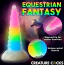 Фаллоимитатор Creature Cocks Uni-Glow Glow-in-the-Dark Rainbow Silicone Dildo, разноцветный - Фото №21
