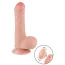 Фаллоимитатор Sliding-Skin Dual Layer Dong 7 с закрытой головкой, телесный - Фото №2