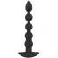 Анальная цепочка с вибрацией Black Velvets Rechargeable Beads, черные - Фото №1