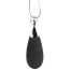 Вибратор-подвеска Charmed Vibrating Silicone Teardrop Necklace, черный - Фото №1