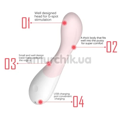 Вібратор для точки G Master Orgasm, світло-рожевий