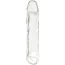 Насадка на пенис Size Up 1 Inch See-Thru Penis Extender With Ball Loop, прозрачная - Фото №3