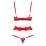 Боди Obsessive 829-TED-3, красное - Фото №6