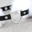 Ошейник с искусственным мехом DS Fetish Collar With Heart, белый - Фото №2
