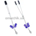 Зажимы для сосков Boss Series Fetish Exclusive Nipple Clamps No.6, серебряные - Фото №1