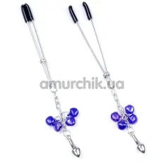 Зажимы для сосков Boss Series Fetish Exclusive Nipple Clamps No.6, серебряные - Фото №1