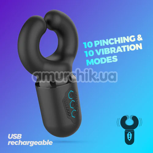 Мастурбатор с вибрацией Crushious Kong, черный