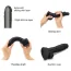 Фаллоимитатор Strap-On-Me Sliding Skin Realistic Dildo M, черный - Фото №4