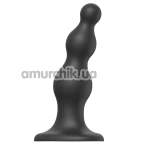 Фаллоимитатор Strap-On-Me Dildo Plug Beads M, черный - Фото №1