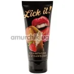 Оральная смазка Lick-it Champagne & Erdbeere 100 ml - Фото №1
