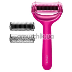 Масажер-ролер для обличчя та тіла з мікроголками Geske MicroNeedle Face & Body Roller 8 in 1, яскраво-рожевий - Фото №1
