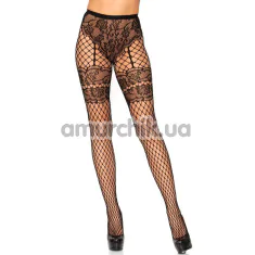 Колготки Leg Avenue Sheila Faux Garter Tights, черные - Фото №1