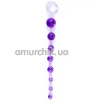 Анальний ланцюжок Sex Toy Jelly Anal Beads, фіолетовий - Фото №1