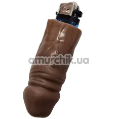 Зажигалка в виде пениса Diverty Sex, коричневая - Фото №1