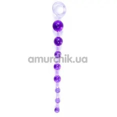 Анальная цепочка Sex Toy Jelly Anal Beads, фиолетовая - Фото №1