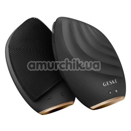 Ультразвуковая щетка для лица Geske Sonic Facial Brush 5 in 1, серая - Фото №1