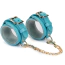Фіксатори для ніг Liebe Seele Siren's Cove Lamb Leather Ankle Cuffs With Velvet Lining, блакитні - Фото №2