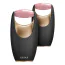 Роликовий масажер для обличчя Geske Rose Quartz Roller 5 in 1, чорно-золотий - Фото №4