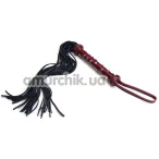 Флогер Liebe Seele Wine Red Heavy Leather Flogger with Studded Handle, бордовий - Фото №1