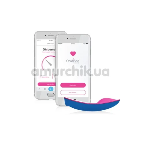 Клиторальный вибратор OhMiBod BlueMotion Nex 1, голубой