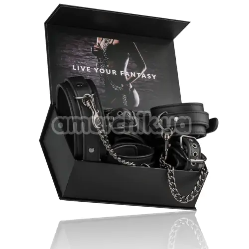 Бондажный набор Whipped Six Piece Full Restraint Set, черный