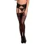 Панчохи Obsessive Mixty Stockings, чорні - Фото №1