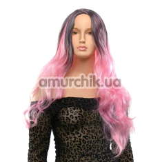 Перука Fetish Hair Wavy Balayage Wig With No Bangs, рожева - Фото №1