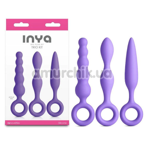 Набор анальных пробок Inya Trio Kit, фиолетовый