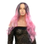 Перука Fetish Hair Wavy Balayage Wig With No Bangs, рожева - Фото №1
