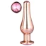 Анальная пробка с розовым кристаллом Gleaming Love Large Pleasure Plug, розовая - Фото №2
