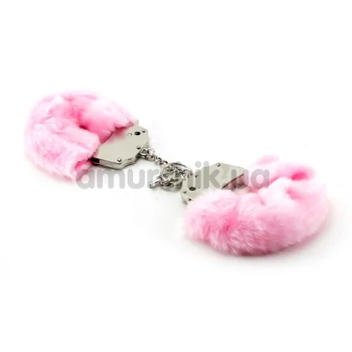 Наручники Furry Love Cuffs, рожеві - Фото №1