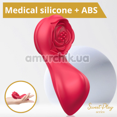Кліторальний вібратор Sweet Play Panty Vibrator With Remote Control A1, червоний
