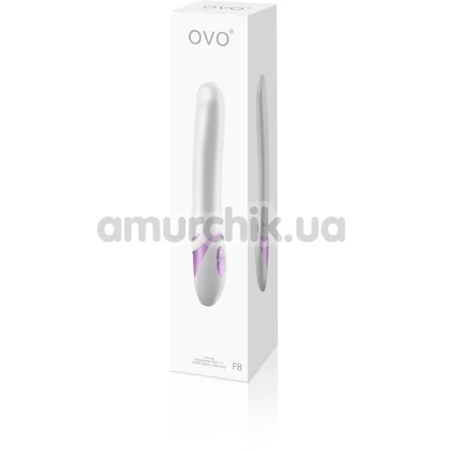 Вибратор OVO F8, бело-розовый