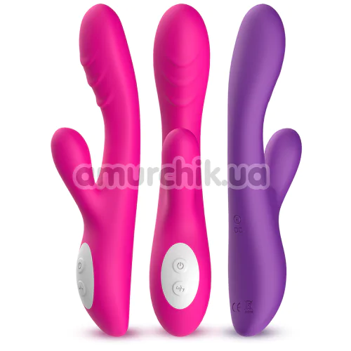 Вибратор с подогревом Boss Series Rabbit Vibrator Spark, розовый