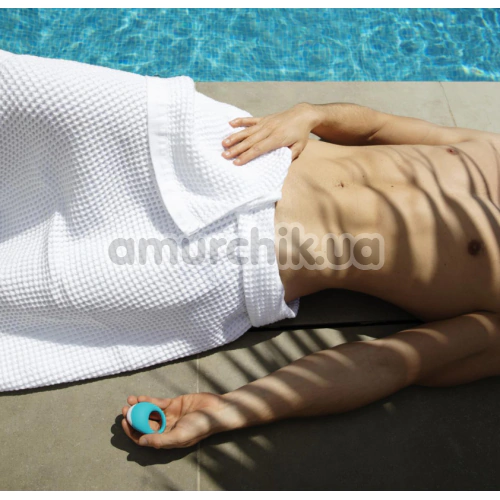 Виброкольцо для члена Cala Azul Jose Vibrating Cockring, голубое